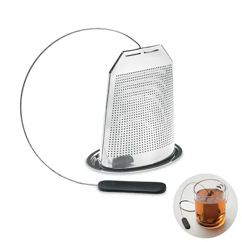 Infuzor ceai oțel inoxidabil TEAFUSER — culoarea Negru, față