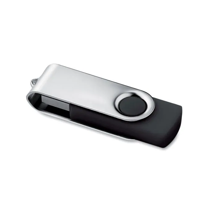 Stick USB TECHMATE PENDRIVE — culoarea Negru, față