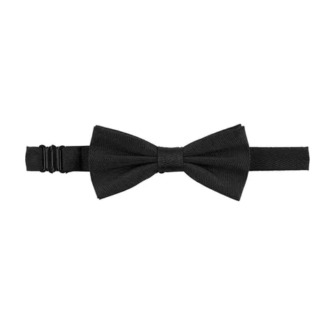 Cravată bărbați TEDDY — culoarea Negru intens, față
