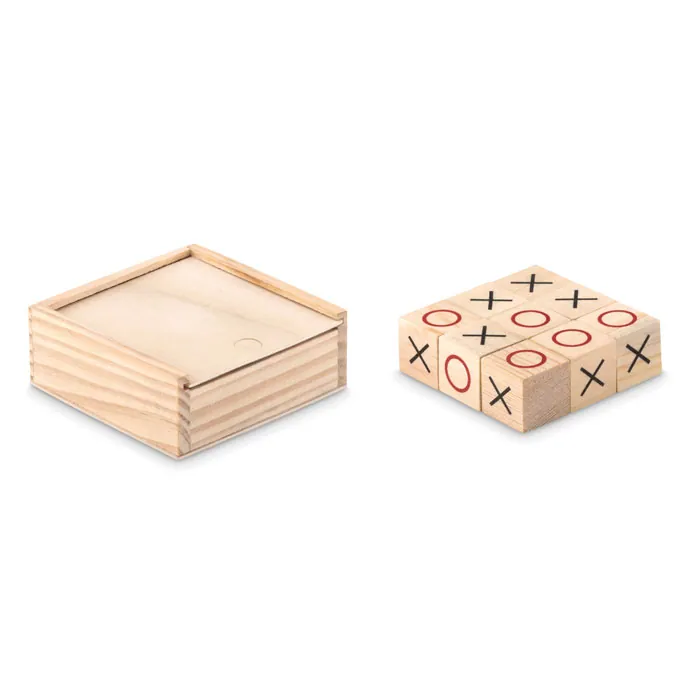 Joc Tic Tac Toe — culoarea Lemn, față