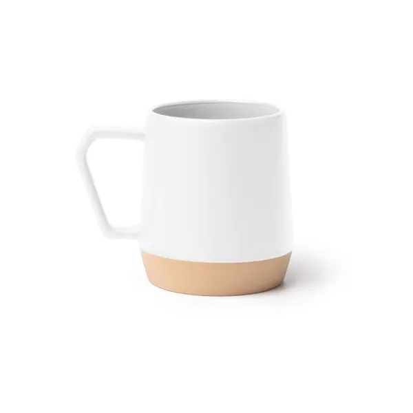 Cană ceramică Tidak — culoarea Alb, imagine produs