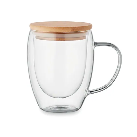 Cană borosilicat TIRAL — culoarea Transparent, față