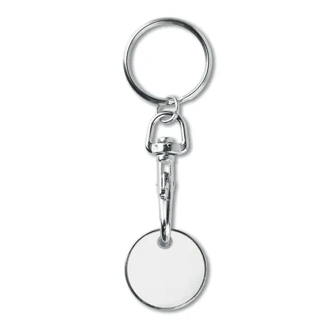 Breloc cu jeton TOKENRING — culoarea Alb, față