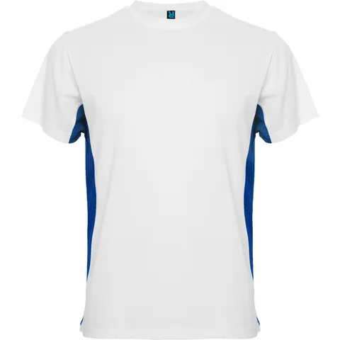 Tricou sport bărbați Tokyo — culoarea Alb / Albastru regal, imagine produs
