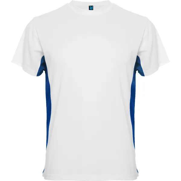 Tricou sport bărbați Tokyo — culoarea Alb / Albastru regal, imagine produs