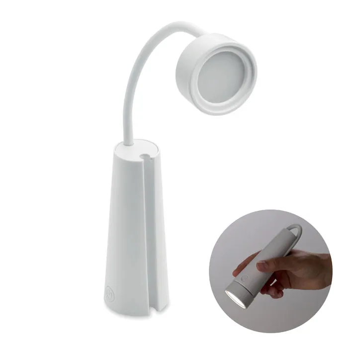 Lanternă TORCHLAMP — culoarea Alb, față