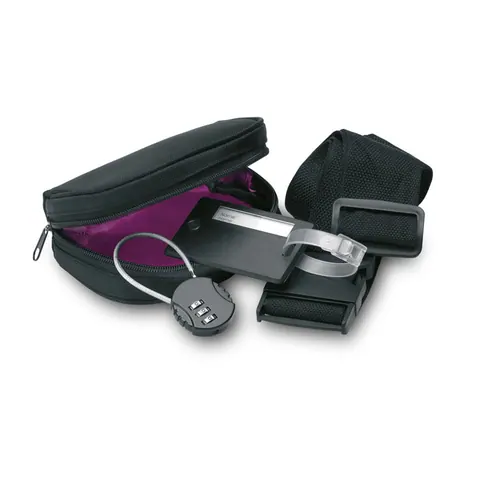 Set voiaj TRAVELSUP — culoarea Negru, față