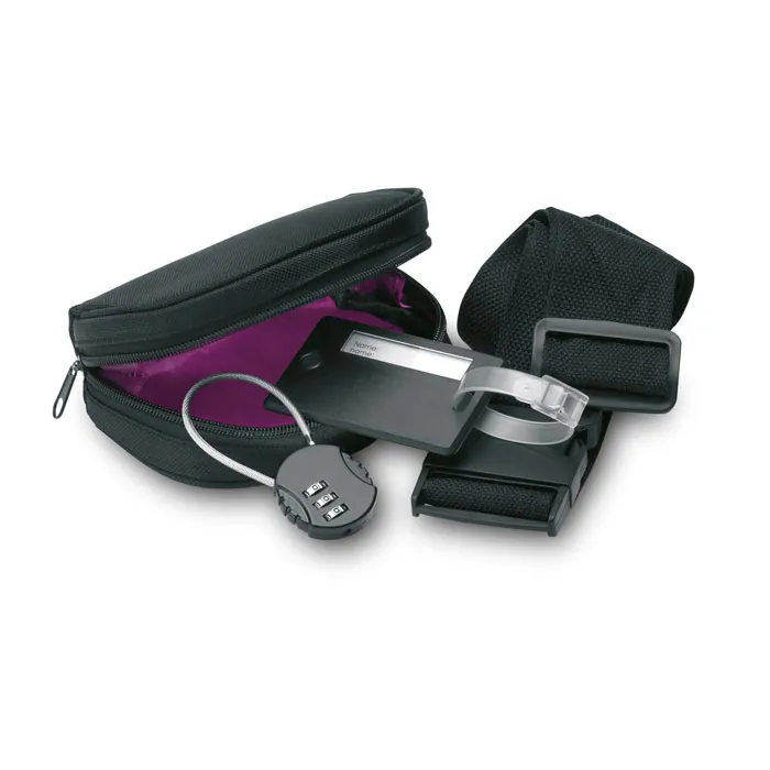 Set voiaj TRAVELSUP — culoarea Negru, față