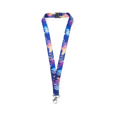 Lanyard Trenet — culoarea Alb, imagine produs