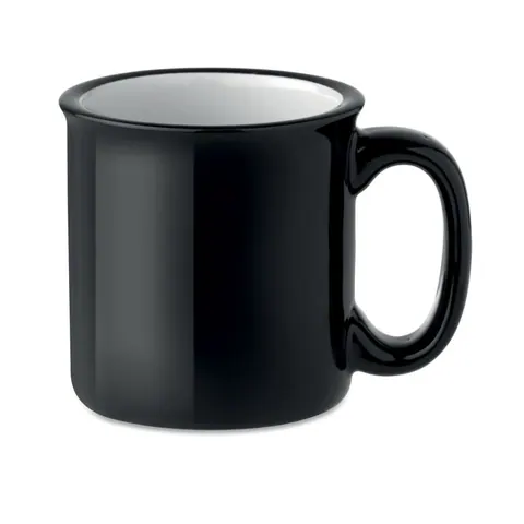 Cană ceramică TWEENIES — culoarea Negru, față