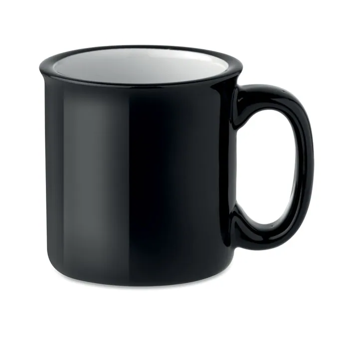 Cană ceramică TWEENIES — culoarea Negru, față