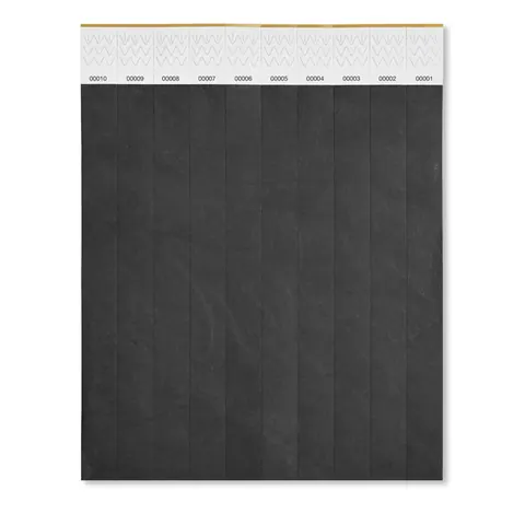 Brățară TYVEK — culoarea Negru, față