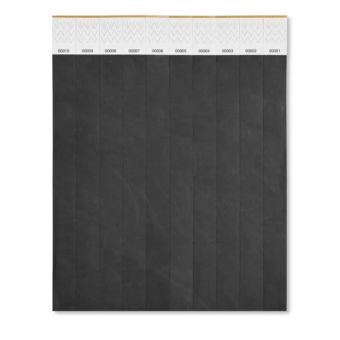 Brățară TYVEK — culoarea Negru, față
