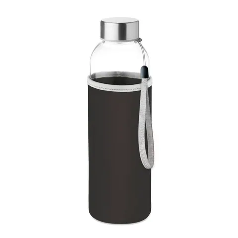Sticlă de apă din sticlă UTAH GLASS — culoarea Negru, față
