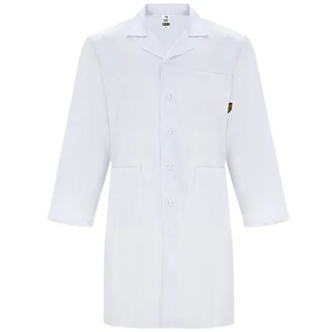 Halat medical bărbați Vaccine — culoarea Alb, imagine produs