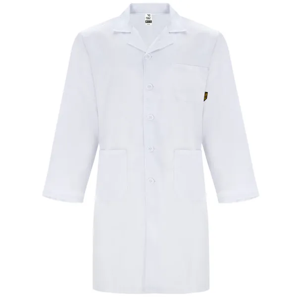 Halat medical bărbați Vaccine — culoarea Alb, imagine produs