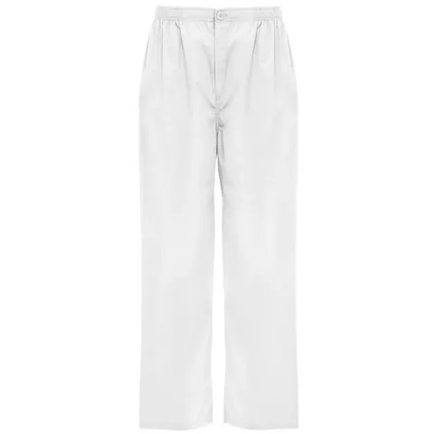 Pantaloni unisex Vademecum — culoarea Alb, imagine produs