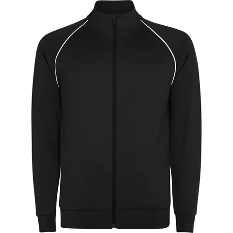 Hanorac sport cu fermoar unisex Valier — culoarea Negru, imagine produs