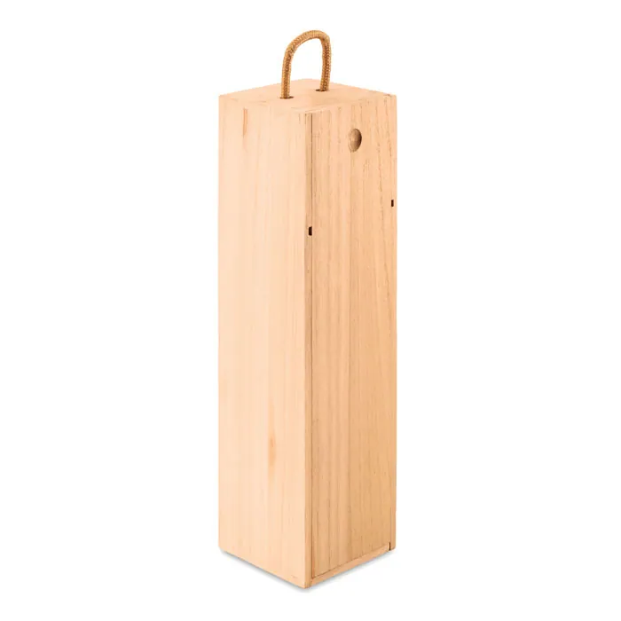 Cutie lemn vin VINBOX — culoarea Lemn, față