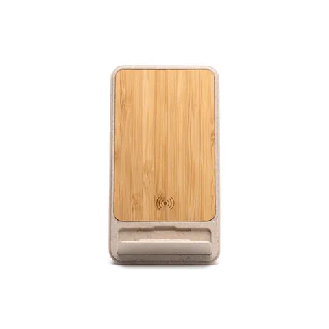 Încărcător wireless Vini — culoarea Natural, imagine produs