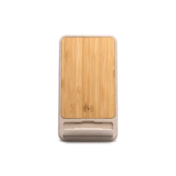 Încărcător wireless Vini — culoarea Natural, imagine produs