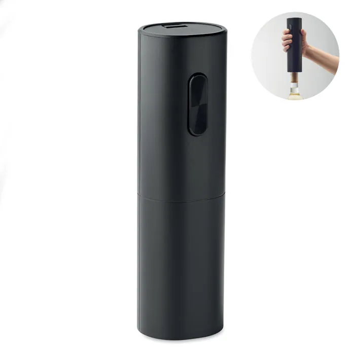 Desfăcător electric sticle vin VINO — culoarea Negru, față