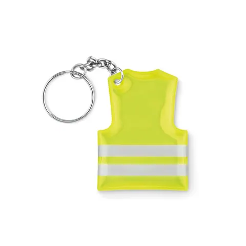Breloc VISIBLE RING — culoarea Galben neon, față