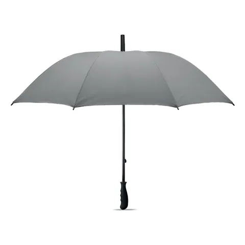 Umbrelă rezistentă la vânt VISIBRELLA — culoarea Argint mat, față