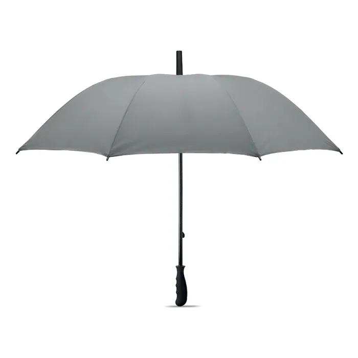 Umbrelă rezistentă la vânt VISIBRELLA — culoarea Argint mat, față