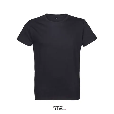 Tricou unisex VISION — culoarea Negru intens, față