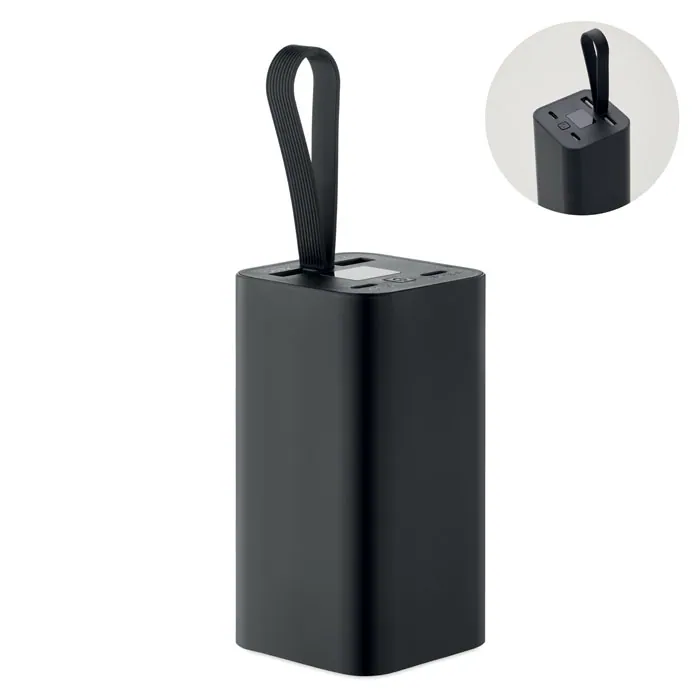 Baterie externă VOIMA — culoarea Negru, față