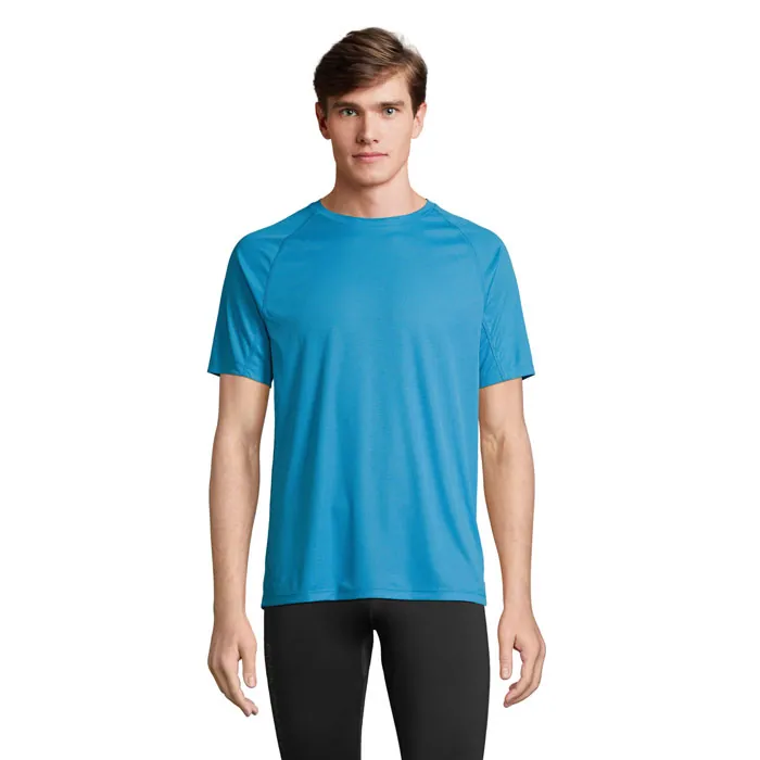Tricou unisex VORTEX — culoarea Aqua, față