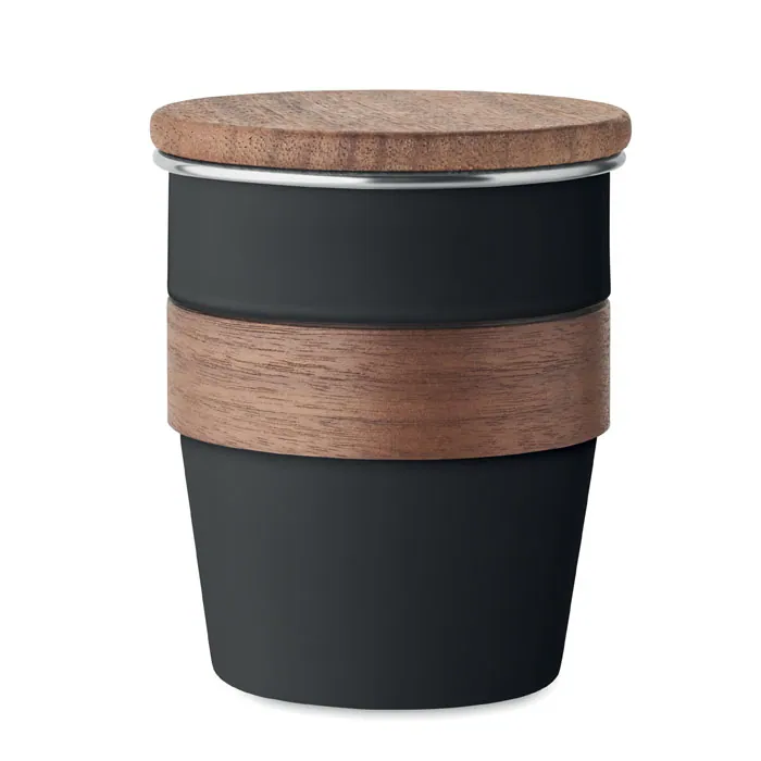 Cană termică WALNUT — culoarea Negru, față