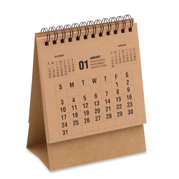Calendar YEARS — culoarea Bej, față