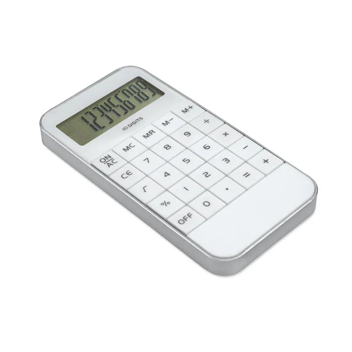 Calculator ZACK — culoarea Alb, față