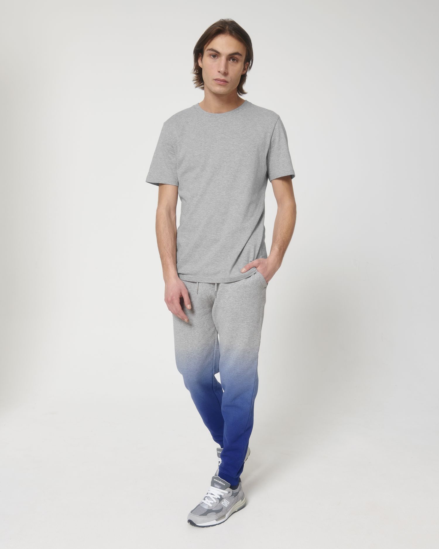 Dip Dye Worker Blue/Heather Grey C095