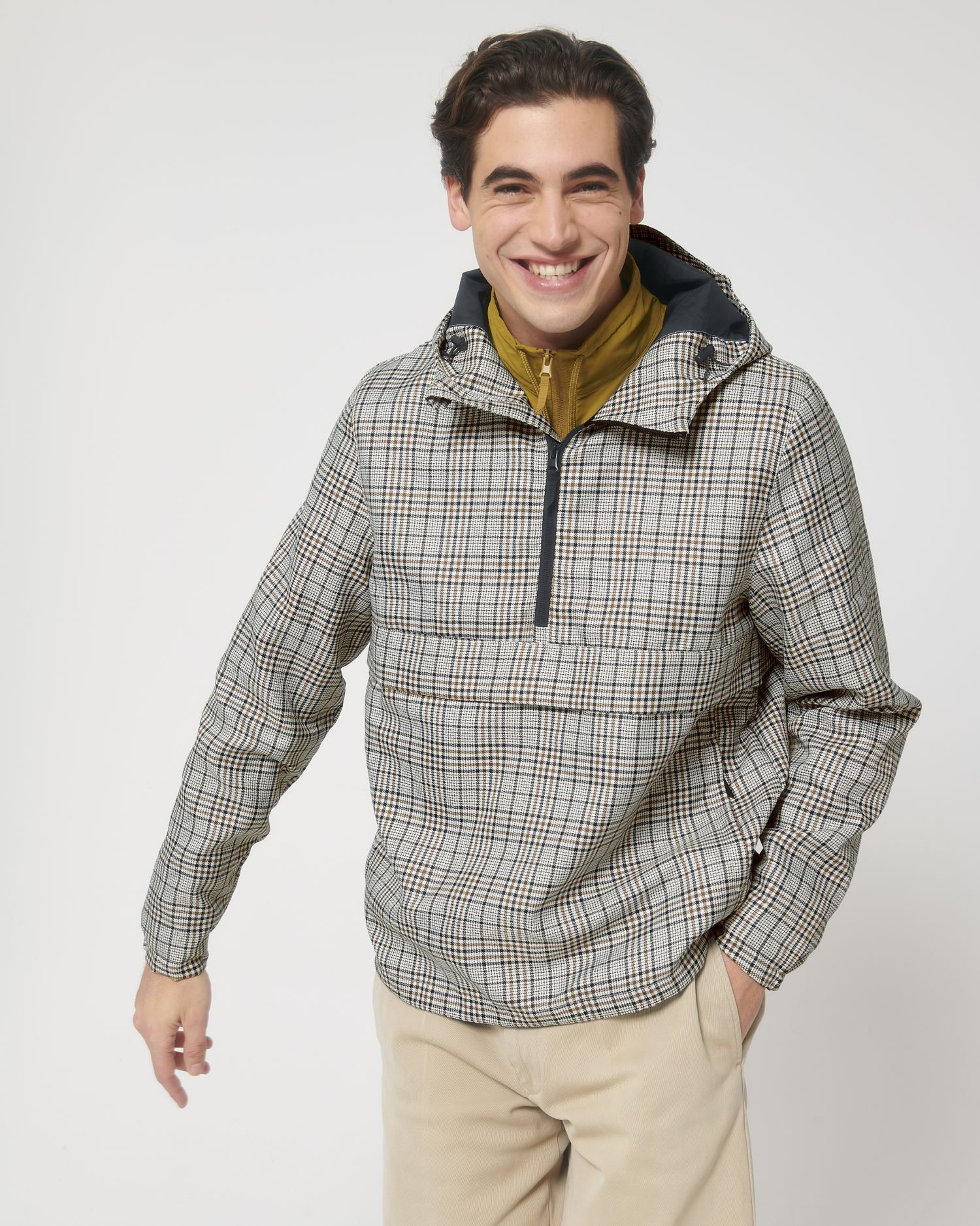 Beige Tweed Check C829
