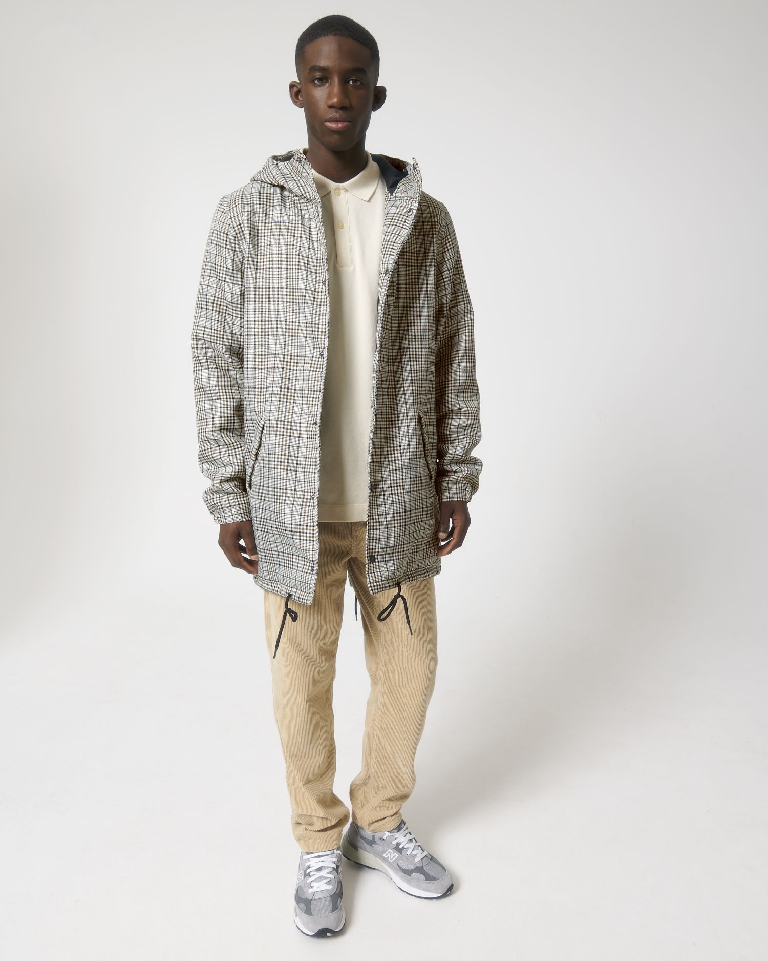 Beige Tweed Check C829