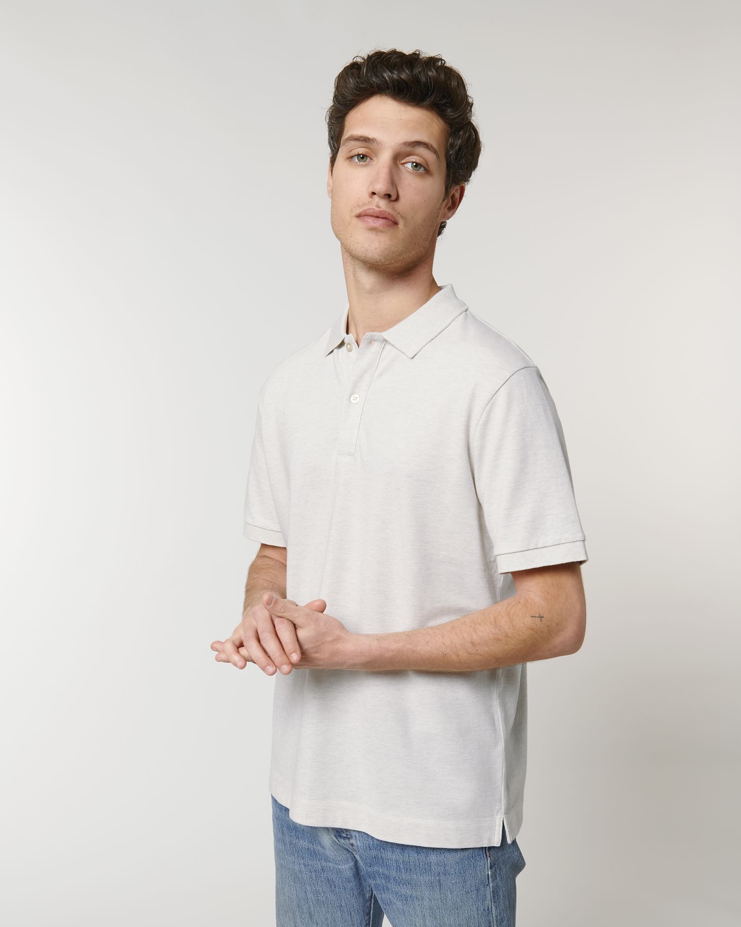 Cream Heather Grey C680
