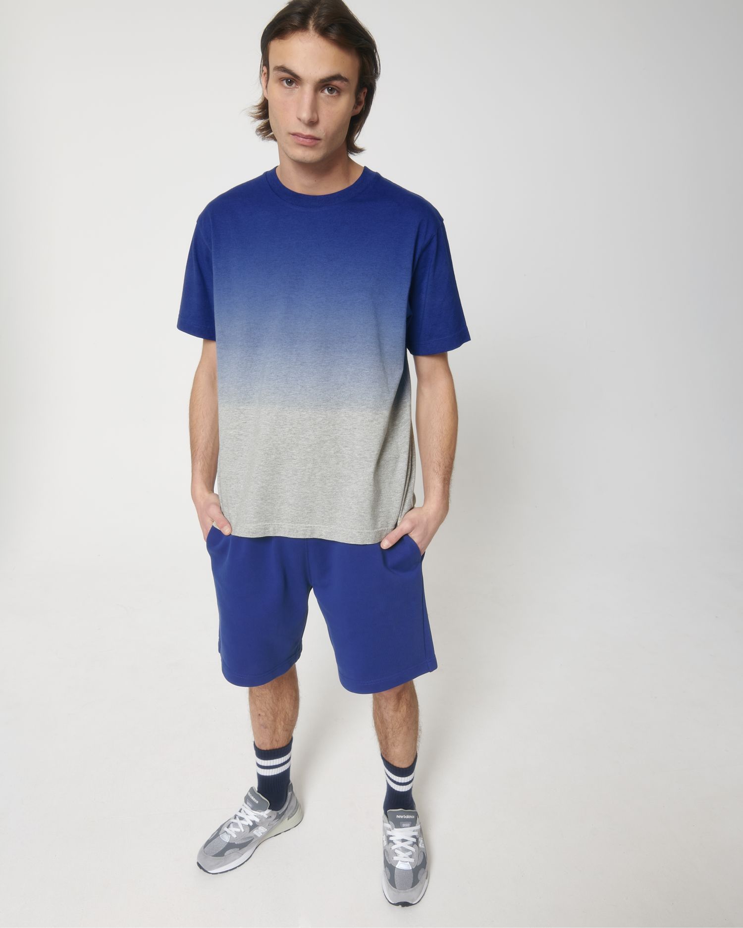 Dip Dye Worker Blue/Heather Grey C095